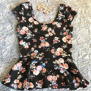 Charlotte Russe peplum top